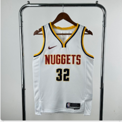 23th Nuggets White 32 # Gordon S-XXL