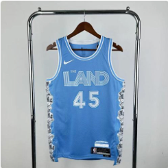 25th season Cavaliers City Edition 45 # Mitchell S-XXL
